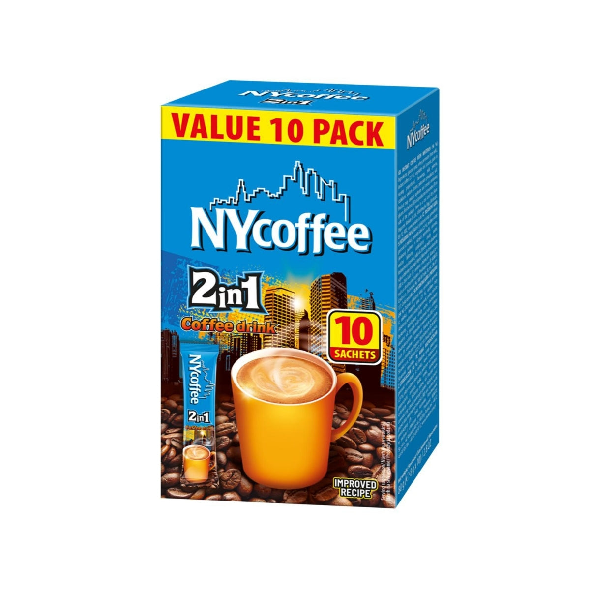 NY Coffee 2 in 1 10pk | 100gm