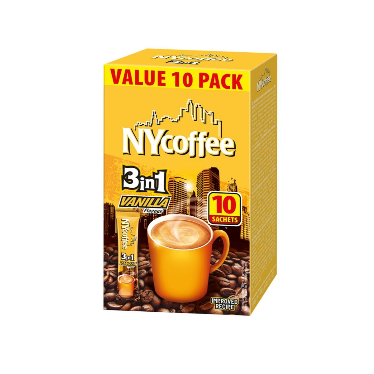 NY Coffee Vanilla Latte 10pk 140g