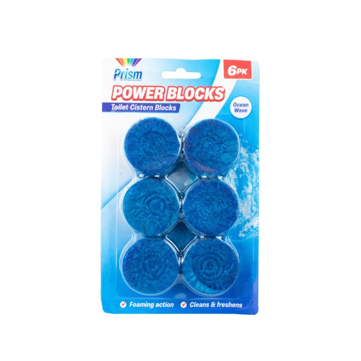 Ocean Fragranced Toilet Blocks  6x 50g | 24 Units