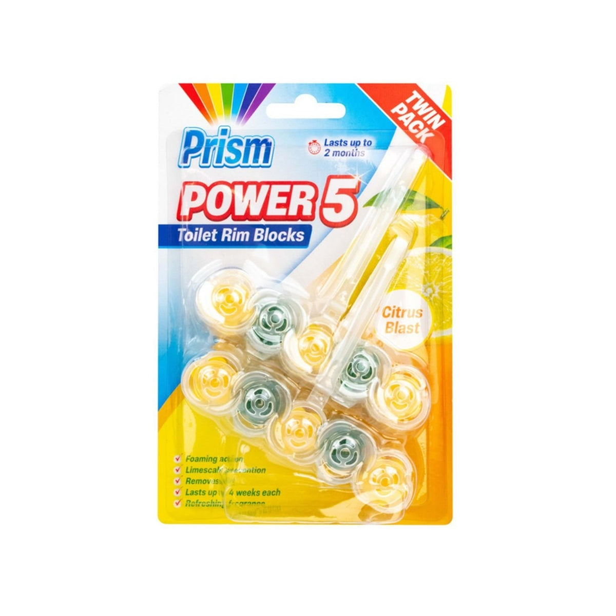 Toilet Rim Block Ocean and Lemon 2 x 45g